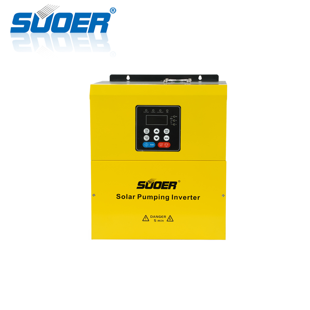 Suoer factory price 4kw 220v MPPT controller automatic solar water pump inverter for solar irrigation system